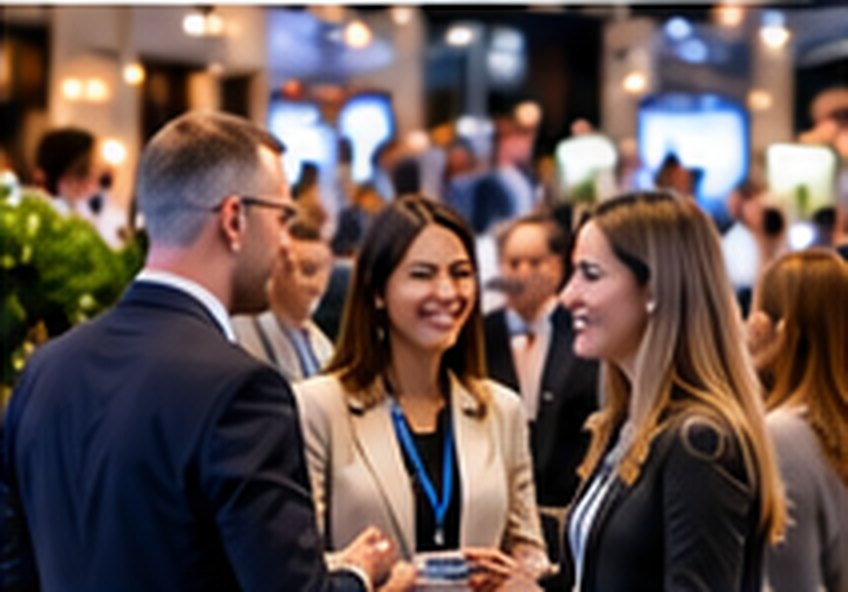 Business professionals networking