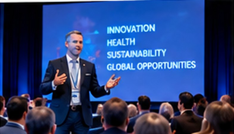 Speaker presenting on stage