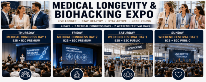 Longevity, Biohacking Premium Lifestyles Expo – San Francisco Edition
