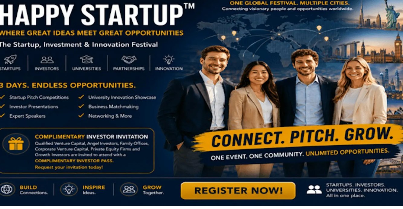 HAPPY STARTUP Startup, Investment and Innovation Festival: Connect. Pitch. Grow.