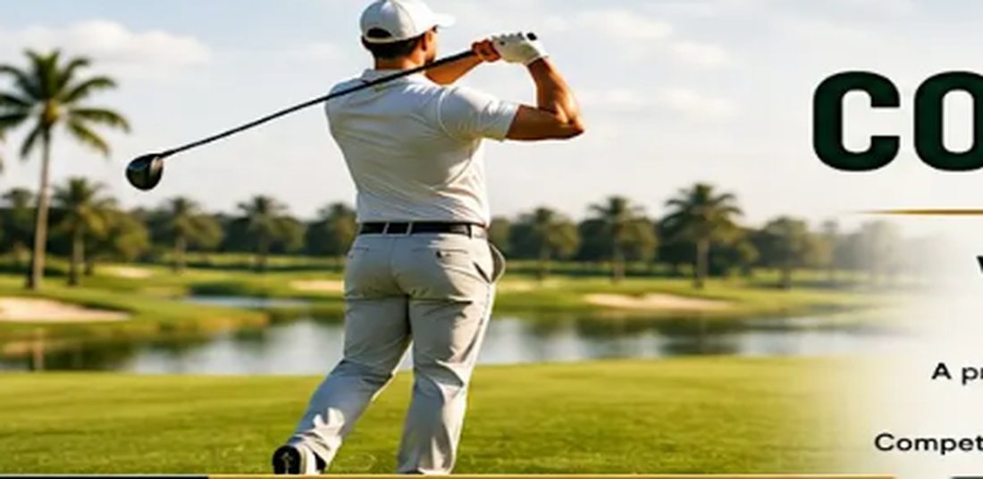 Golfer on the course at the Corporate Golf Championship
